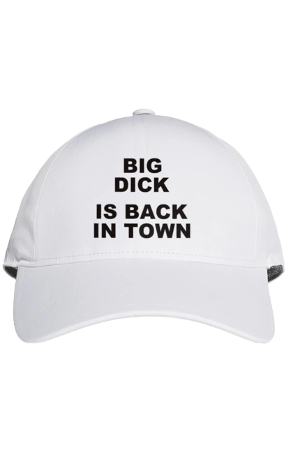 Кепка с принтом Возвращение. Mem, prikol, большой член, возвращение, конец, конец войне, шутка, юмор. 2070702