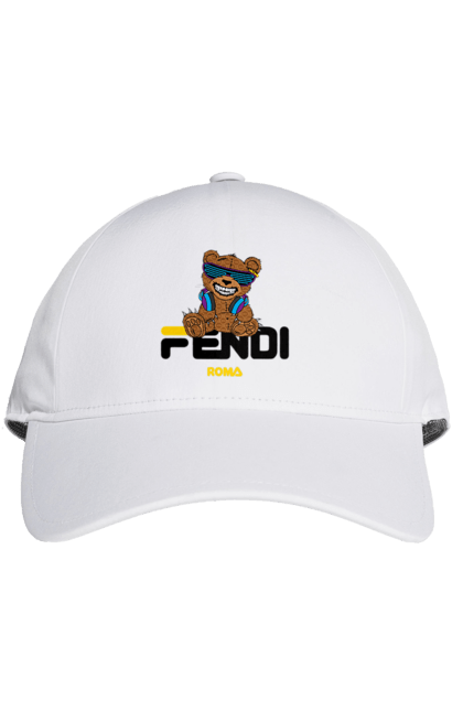 Кепка з принтом "Fendi". Fendi, бренд, будинок моди, ведмедик, італія, люкс, мода, одяг, сумка, фенді. 2070702