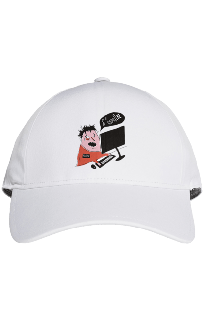 Кепка з принтом "Я в порядку". Angular, c, css, html, it, javascript, jquery, php, python, react, svelt, vue, айтишник, айті, гумор, код, кодувати, прогер, програміст, програмісти, ти ж, ти ж програміст, тиж програміст. 2070702