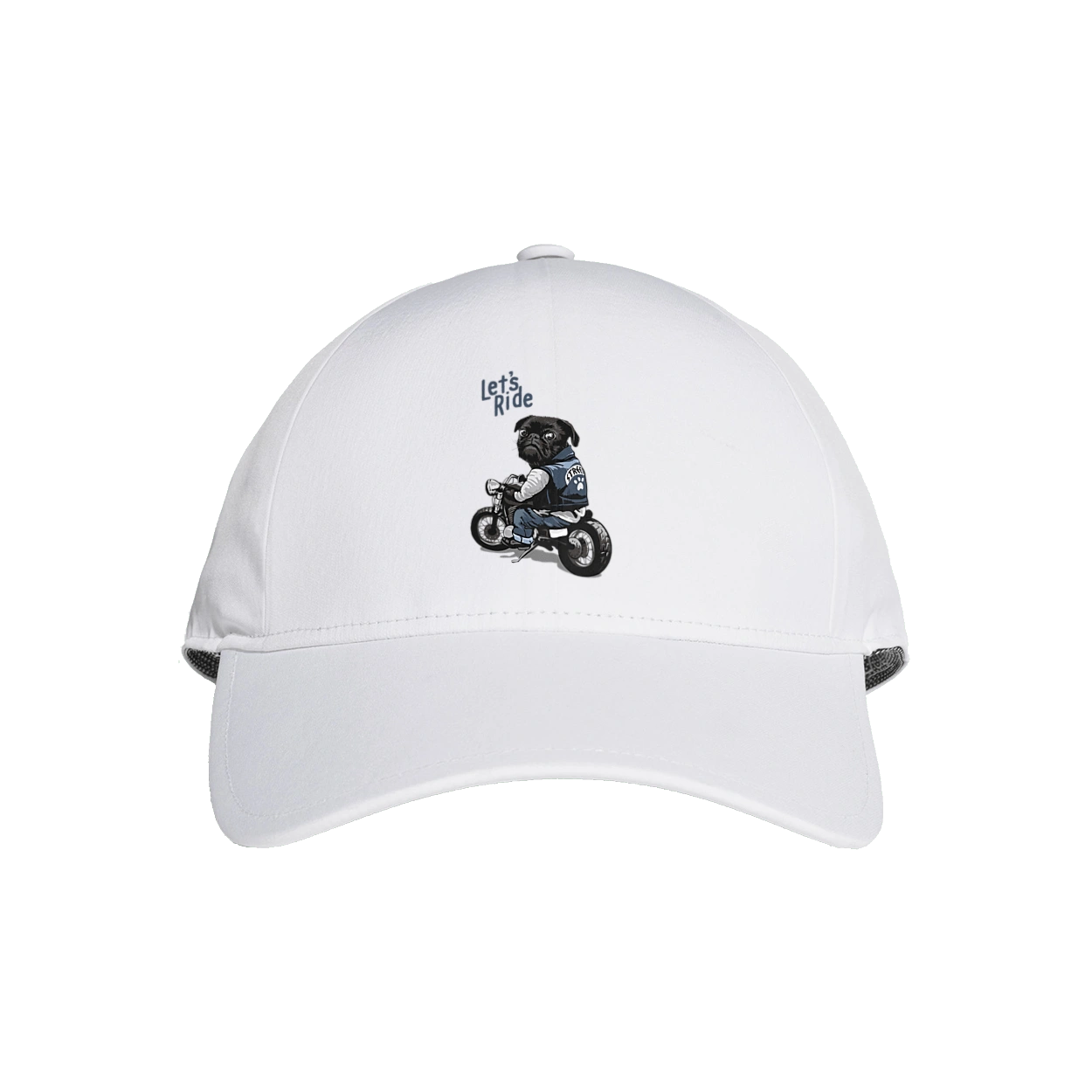 Мопс на мотоциклі