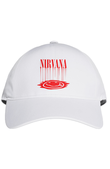 Cap with prints Nirvana. Alternative rock, grunge, hard rock, kurt cobain, nirvana, punk rock, rock band. 2070702