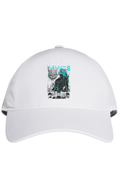 Cap with prints Kaiju № 8 Kafka Hibino. Anime, hibino kafka, kafka hibino, kaiju, kaiju 8, kaiju 8, kaiju № 8, manga. 2070702