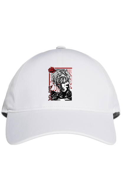 Cap with prints One Punch Man Genos. Anime, comedy, cyborg, demon, demon cyborg, genos, manga, one punch man, parody, superheroes. 2070702