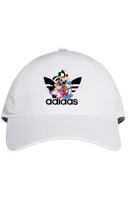 Кепка з принтом "Adidas Міккі Маус". Adidas, mickey mouse, адідас, дісней, міккі, міккі маус, мультфільм. 2070702