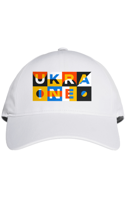 Кепка з принтом "Україна". Напис україна, символ україни, текст україна, україна. 2070702