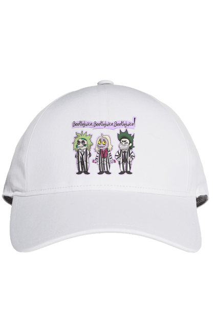 Cap with prints Beetlejuice. Beetlejuice, comedy, ghost, horror, movie, tim burton, warner bros. 2070702