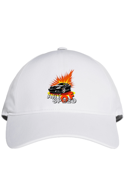 Кепка з принтом "Швидкість". Авто, автомобіль, гонка, швидкість. 2070702