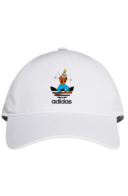 Кепка з принтом "Adidas Гуфі". Adidas, goofy, адідас, гуфі, мультсеріал, мультфільм, пес, собака. 2070702