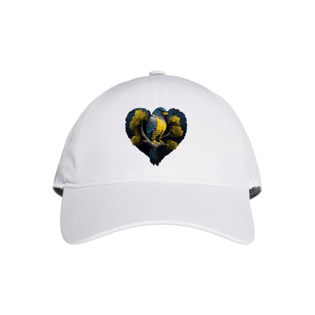 Blue and yellow falcon