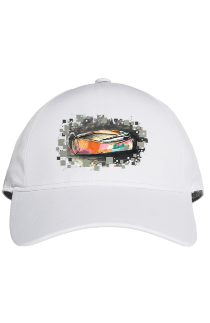 Кепка з принтом "Пенал Авторський малюнок". Ексклюзив, канцтовари, малюнок, малюнок від руки, олівець, пенал, ручка, школа. 2070702