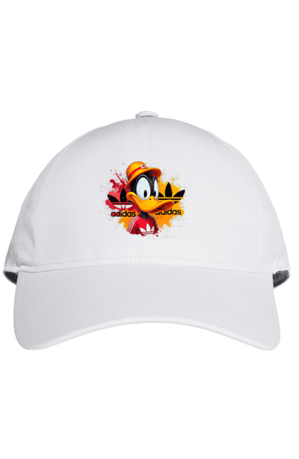 Cap with prints Daffy Duck Adidas. Adidas, cartoon, character, daffy duck, duck, looney tunes, merrie melodies, warner brothers. 2070702