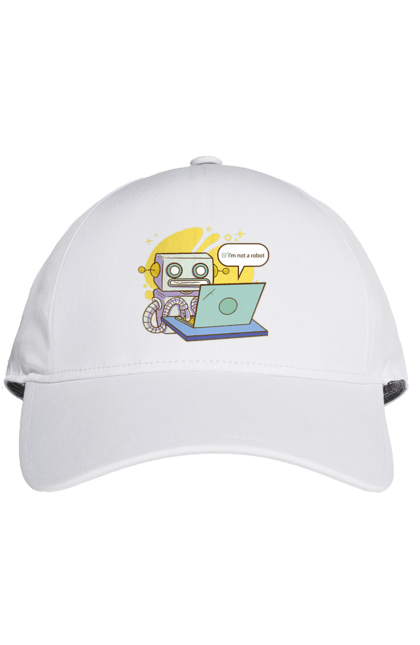 Кепка з принтом "Я не робот Хакер зрозуміє 404 до дня програміста". 404, aws, backend, c++, cloud, css, frontend, golang, java, js, linux, python, script, web, ай ті, айті, айтішник, верстка, дата, код, компьютер, лаптоп, облако, ошибка, програміст, программа, программист, програмування, робот, хакер, язык. 2070702