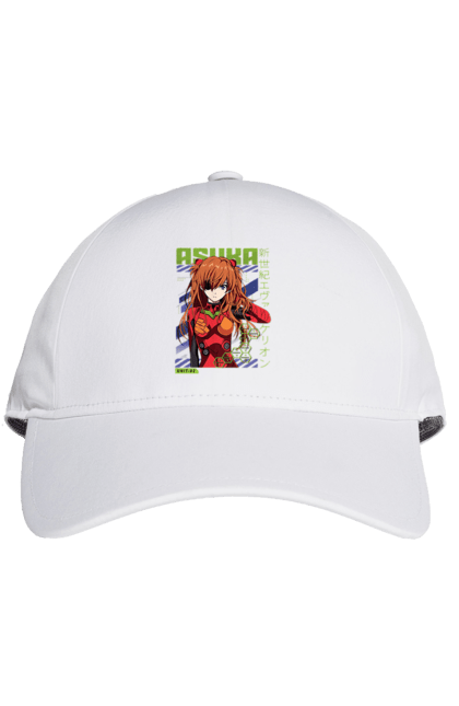 Cap with prints Evangelion Asuka. Anime, asuka, asuka langley sorry, eva 02, evangelion, eve, kaoru, manga, ray, shinji. 2070702