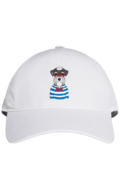 Кепка з принтом "Собака моряк". Матроська, море, моряк, окуляри, собака. futbolka.stylus.ua