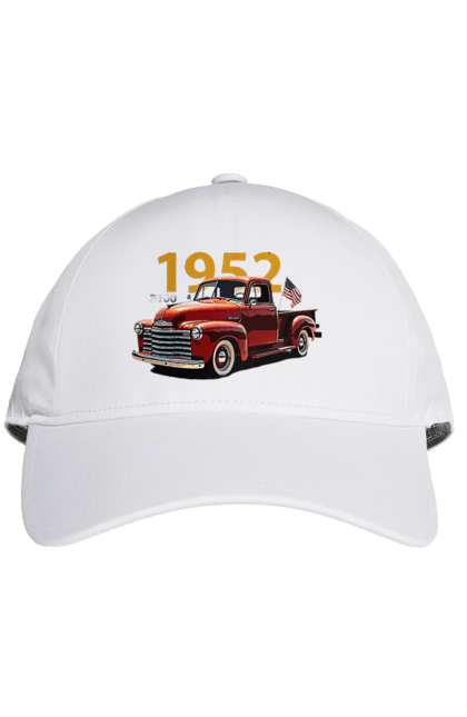 Кепка з принтом "Chevrolet 3100". Chevrolet, chevrolet 3100, авто, авто, вантажівка, пікап, шевроле. 2070702