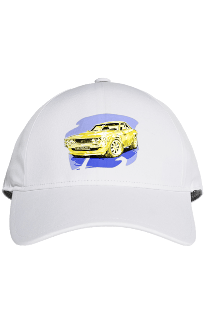 Кепка з принтом "Український спорткар". Додж челенджер, машина, машини арт, потужність, спортивне авто, спорткар, українське авто, швидкість. 2070702
