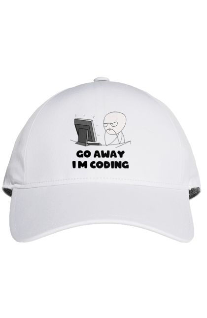 Кепка з принтом "Іди Я кодую". Айті, айтішник, для айтішника, для програміста, йди я кодую, майстер коду, подарунок айтішнику, подарунок програмісту, програміст, розробник. 2070702