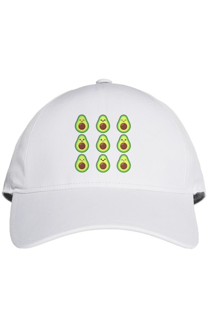 Кепка з принтом "Настрій Авокадо". Авокадо, емоції, їжа. 2070702
