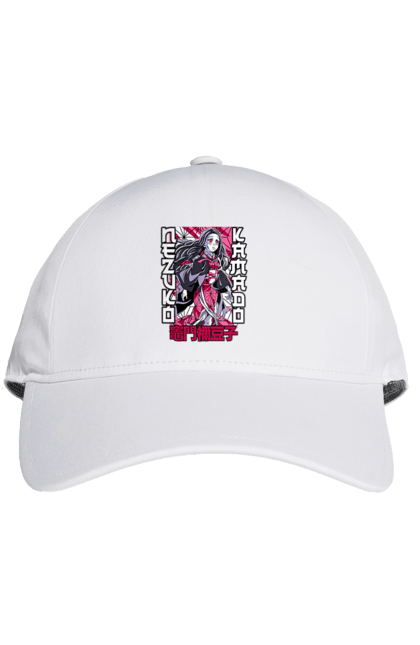 Cap with prints Demon Slayer Nezuko. Anime, demon slayer, kimetsu no yaiba, manga, nezuko, serial. 2070702