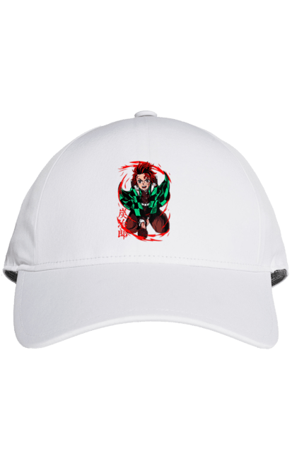 Cap with prints Demon Slayer Tanjiro. Anime, demon slayer, kamado tanjiro, manga, tanjiro. 2070702