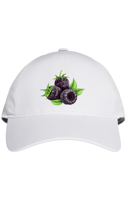 Кепка с принтом Ежевика. Ежевика, ягода. 2070702