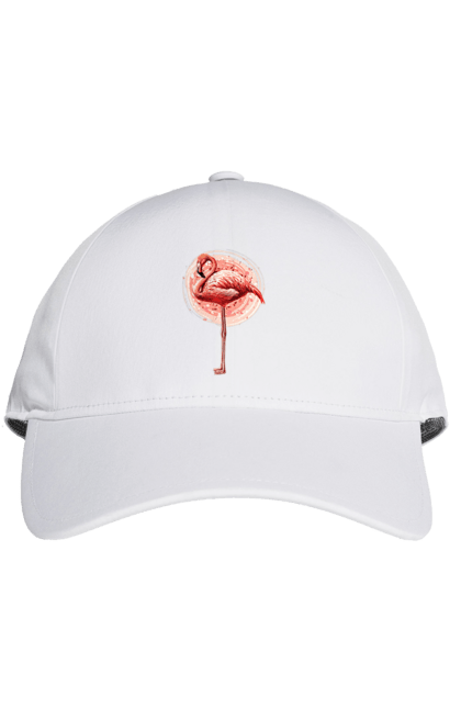 Кепка з принтом "Фламінго Арт". Рожеве фламінго, тварина, фламінго. 2070702