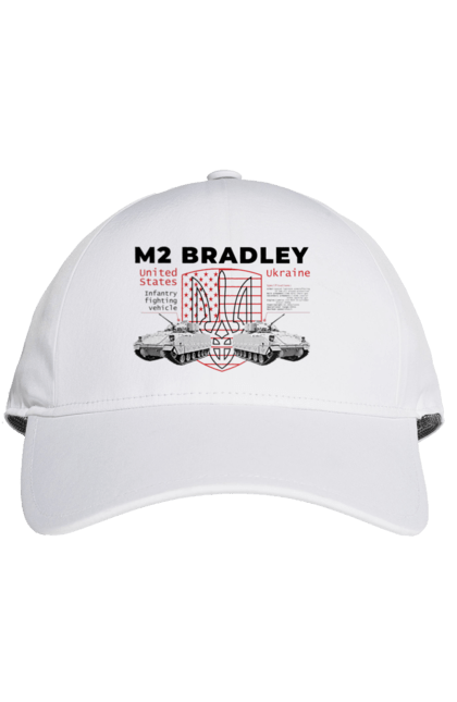 Кепка з принтом "M2 Bradley". F16, m2 bradley, nasams, zuzana, гаубиця, два герби, залужний, сюзанна. 2070702
