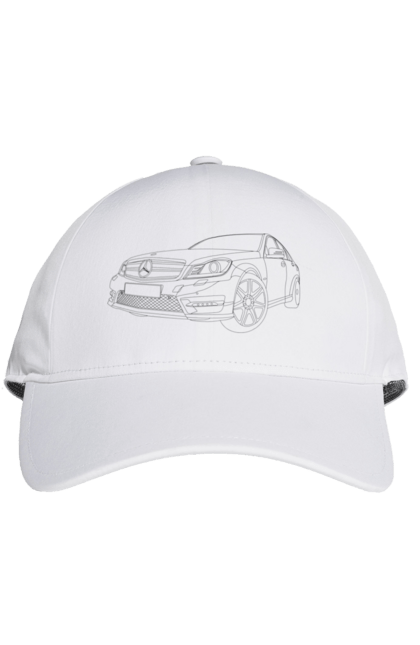 Кепка з принтом "авто мерседес". Авто, машина, мерседес. 2070702