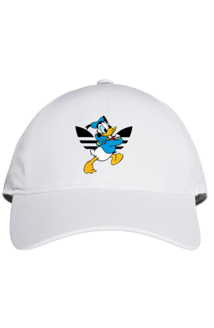 Кепка с принтом Adidas Дональд Дак. Adidas, daisy duck, donald duck, адидас, дейзи дак, дональд дак, мультсериал, мультфильм. 2070702