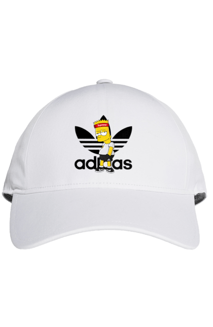 Кепка з принтом "Adidas Барт". Adidas, bart, адідас, барт, мультфільм, серіал, сімпсон. 2070702