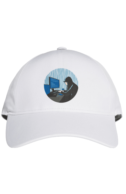 Кепка з принтом "Хакер". Бінарний, гік, програміст, хакер. 2070702