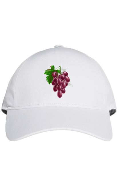 Кепка с принтом Виноград. Виноград, фрукт. 2070702