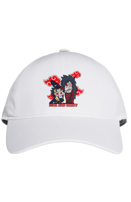 Cap with prints Rick and Morty. Adventures, black humor, cartoon, naruto, rick, rick and morty, sci-fi, tragicomedy. 2070702