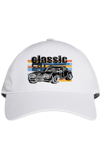 Кепка з принтом "Принт Класичний Автомобіль". Автомобіль, класичний, ретро авто, старовинний автомобіль. 2070702
