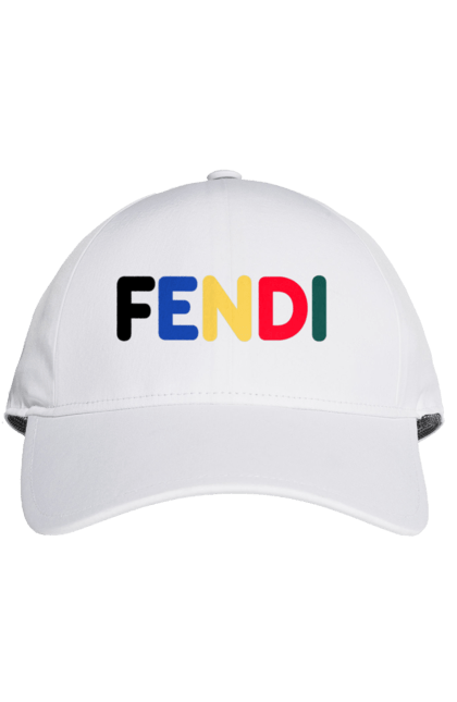 Кепка с принтом Fendi. Fendi, lvmh, бренд, дом моды, италия, люкс, мода, одежда, сумка, фенди. 2070702