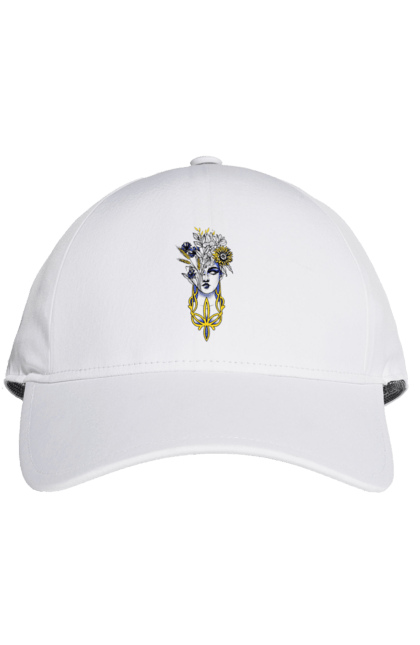 Кепка з принтом "Українка". Жінка, соняшник, українка. 2070702