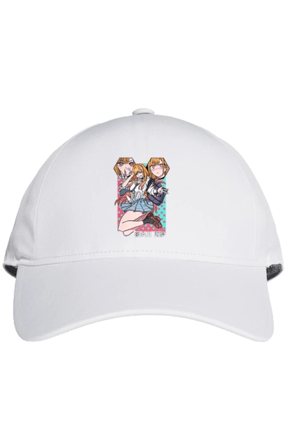 Кепка с принтом Эта фарфоровая кукла влюбилась. Anime, manga, my dress-up darling, аниме, манга, марин, марин китагава, фарфоровая кукла. 2070702