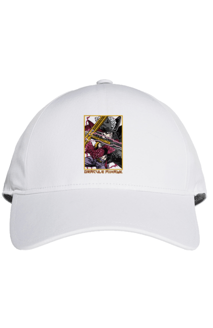 Cap with prints One Piece Dracule Mihawk. Anime, dracule mihawk, manga, mihawk, one piece, straw hat pirates. 2070702