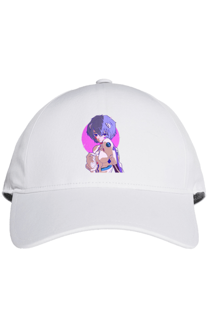 Cap with prints Evangelion Rei. Anime, evangelion, eve, kaoru, manga, rei ayanami, shinji. 2070702