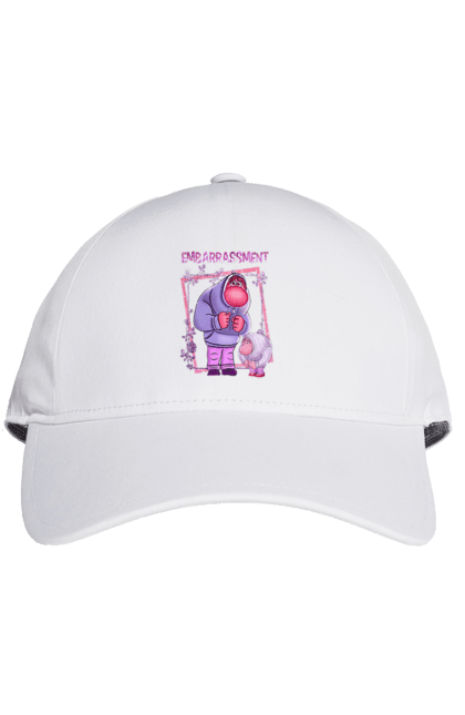 Cap with prints Inside Out Embarrassment. Cartoon, embarrassment, emotions, inside out, pixar. 2070702