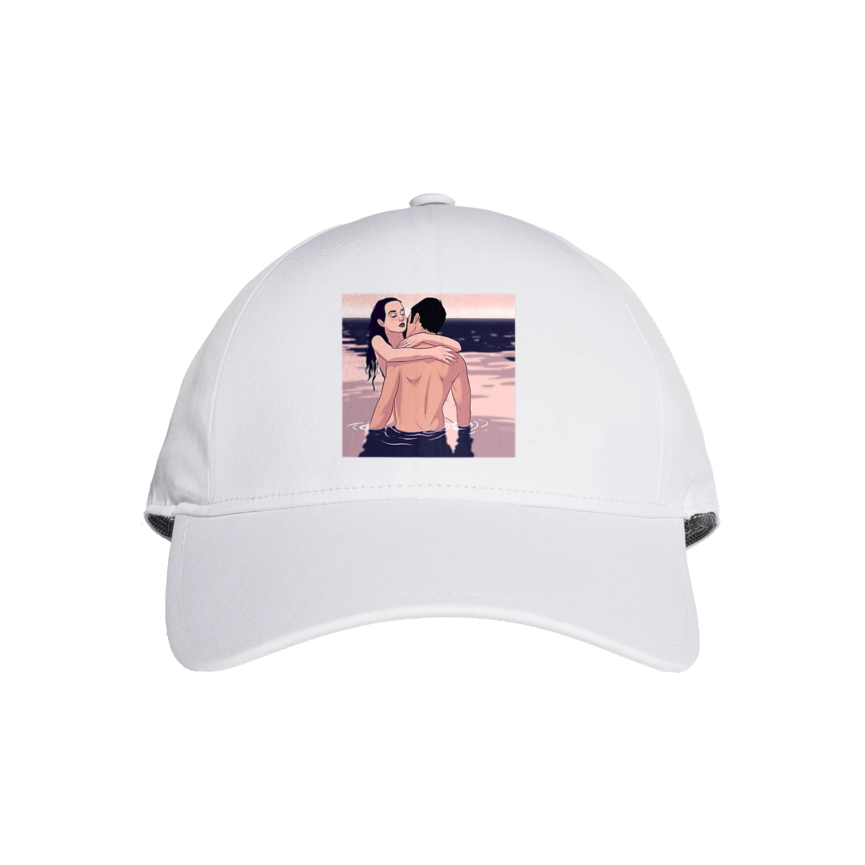 Couple Hugging In The River