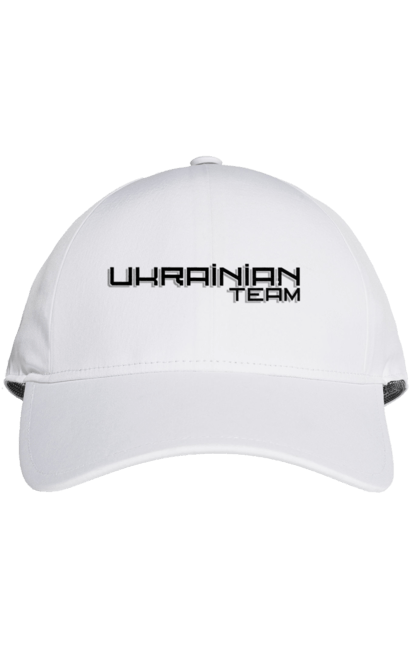 Кепка з принтом "Команда україни". Написи, патріотам, патріотичні написи, прикольні написи, українська команда. 2070702