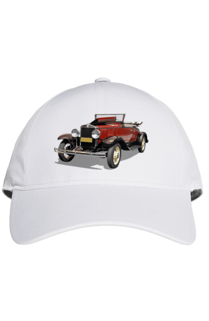 Кепка з принтом "Авто.4". Авто, професійне фото, ретро авто, фото, червона гамма барв. 2070702
