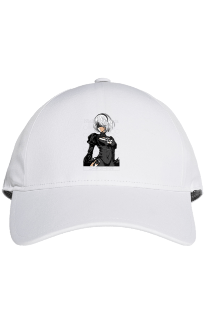 Cap with prints Nier: Automata 2B. Character, executioner, game, nier: automata, platinum games, video game, yorha. 2070702