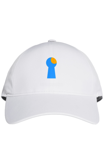 Кепка з принтом "Замочная скважина". Відчини двері, двері, замок, ключ, свердловина, світло крізь, цікавість, щілина. 2070702