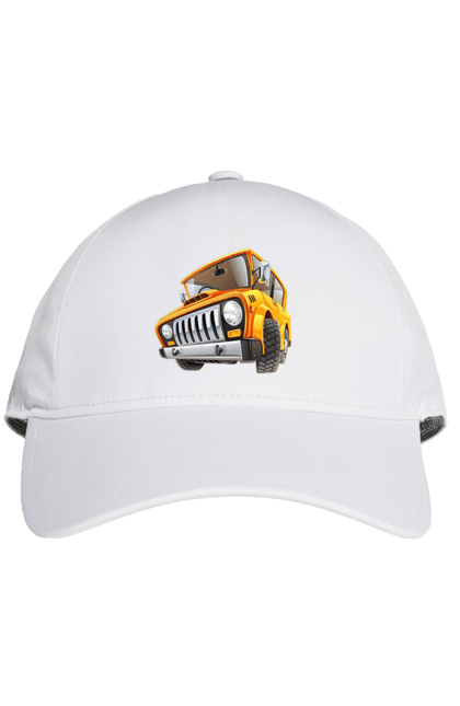 Кепка з принтом "Вантажівка". Авто, автомобіль, вантажівка, дитячий малюнок, зображення авто. 2070702