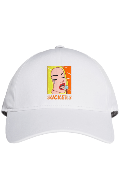 Кепка з принтом "Чупа чупс". Гумор, мем, прикольна, сакерс, смішна, чупа чупс. 2070702