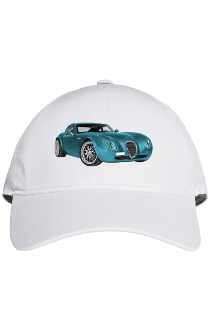 Кепка з принтом "Авто.7". Авто, блакитний, графіка, ретро авто, фото. 2070702