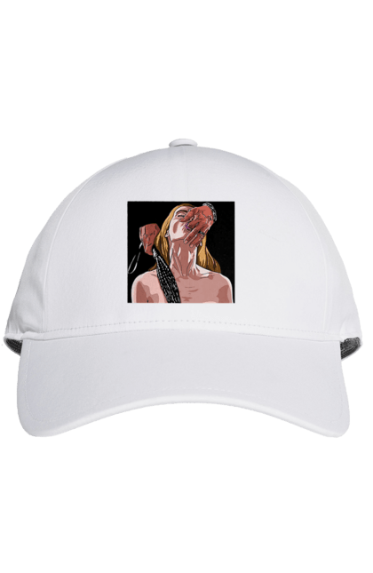 Cap with prints Girl Captive Man With Whips. Passion, suck, whip. 2070702