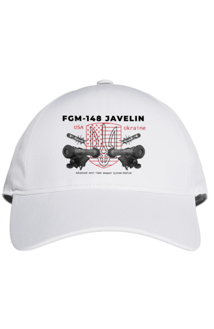 Кепка з принтом "FGM 148 Javelin". Caesar, himars, javelin, nlaw, patriot, weapon, zaluzhny. 2070702
